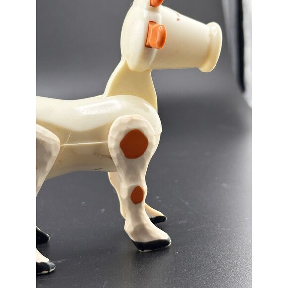 Vtg Fisher Price Little People Farm Animals Playset White And Brown Cow READ - Picture 4 of 16